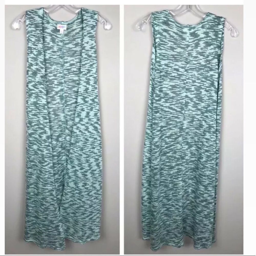 LuLaRoe Joy Long Duster Mint Blue Green Size (M)